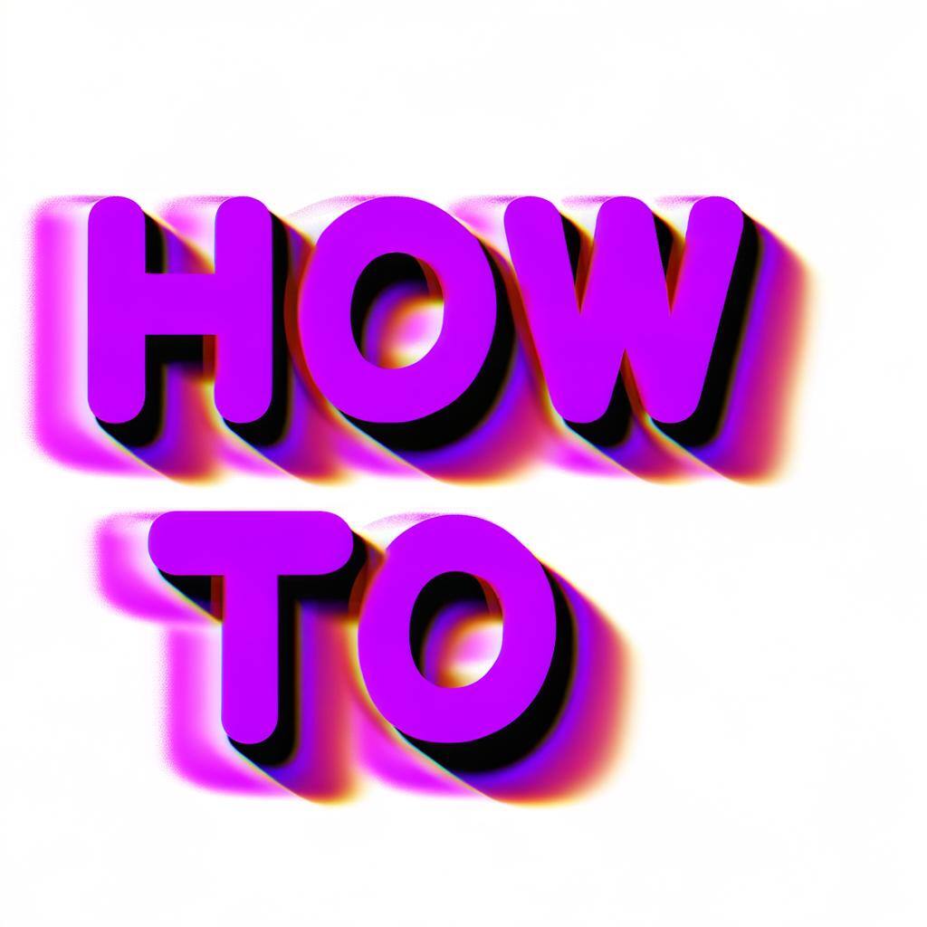 the words how to in purple